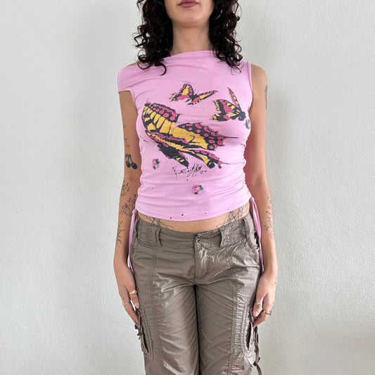 Butterfly ruched side top - XS