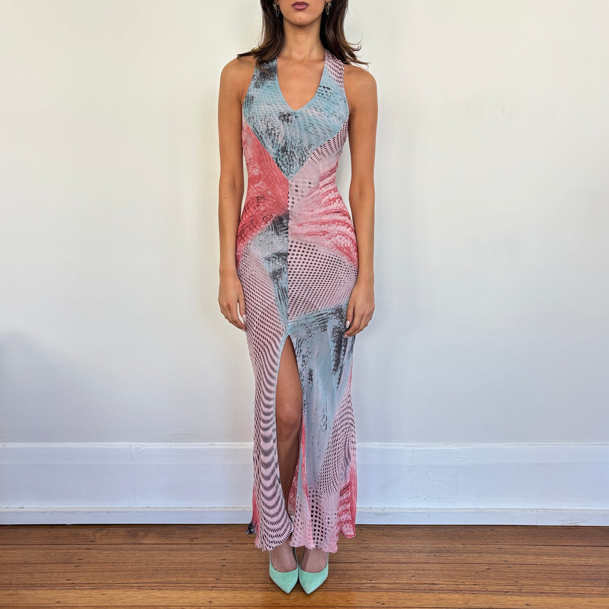 Italian graphic dress - XS/S