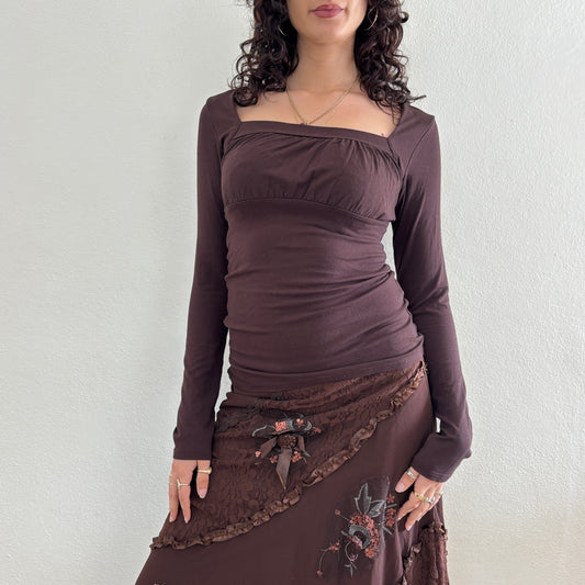 Brown longsleeve - S/M