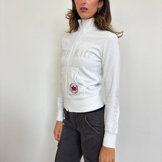 Velour track jacket - S