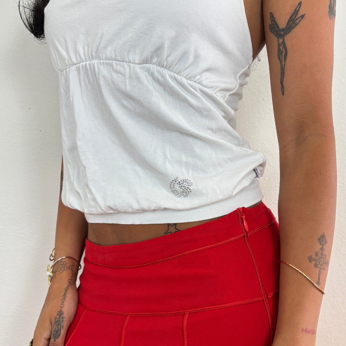 White halter top - XS/S
