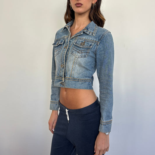 Cropped denim jacket - S/M