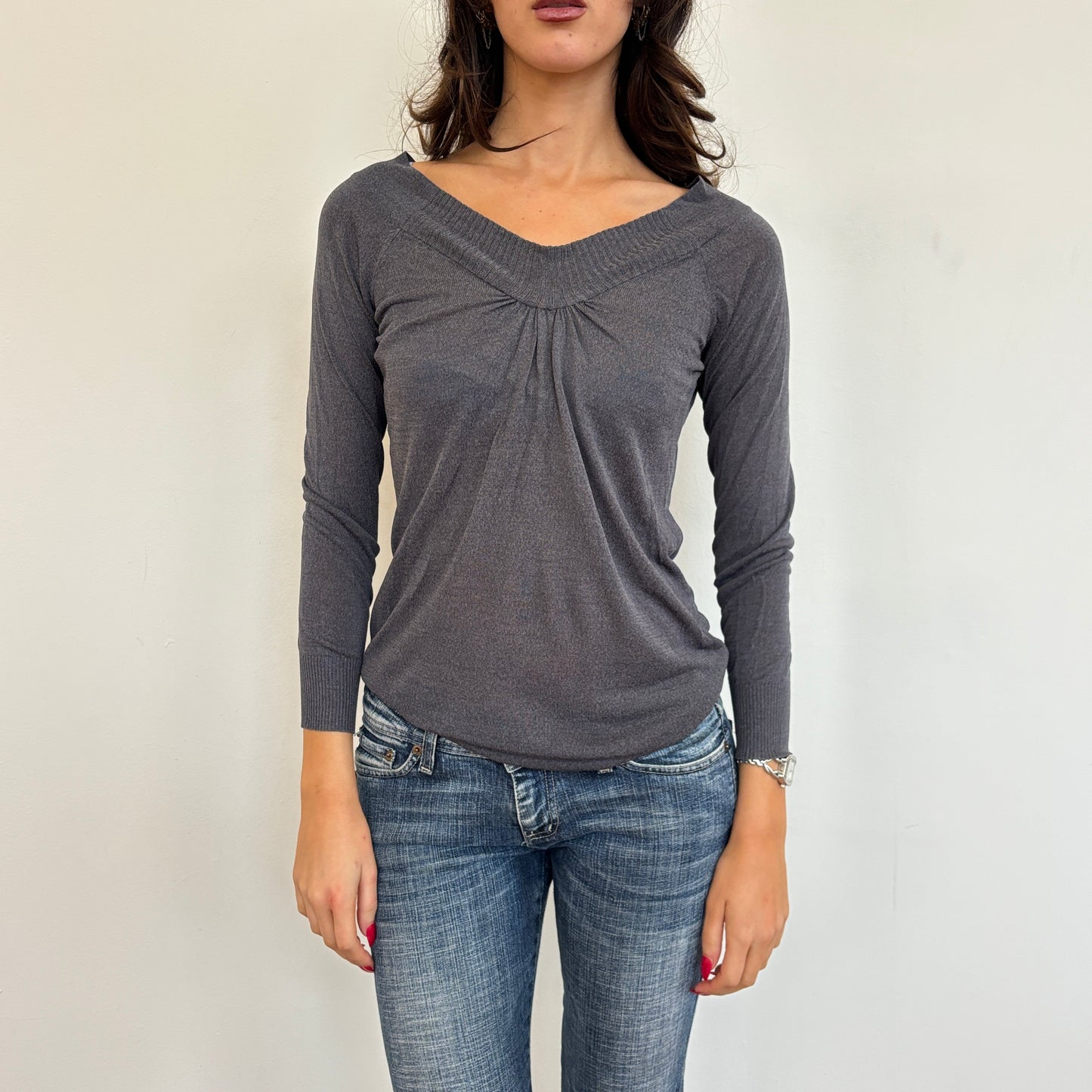 Italian grey knit - S