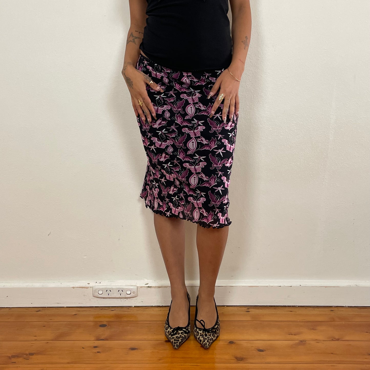 Butterfly midi skirt - XS/S