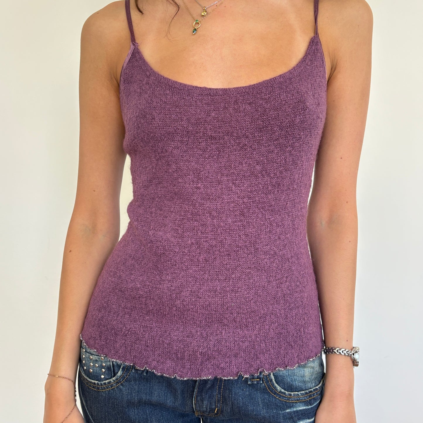 Italian wool/mohair cami - L