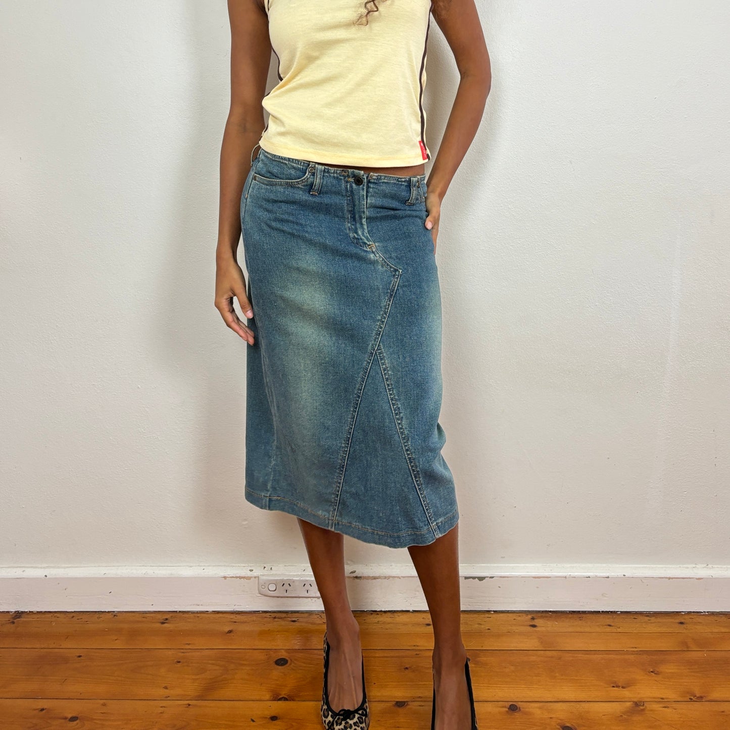 Denim midi skirt - XS/S