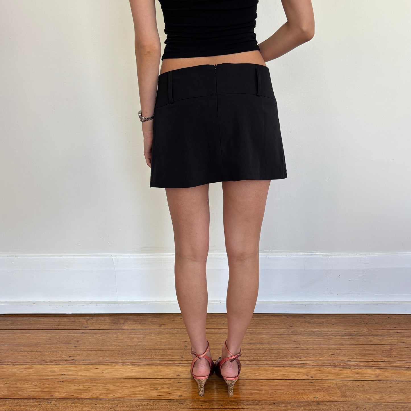 Italian pleated mini skirt - S/M