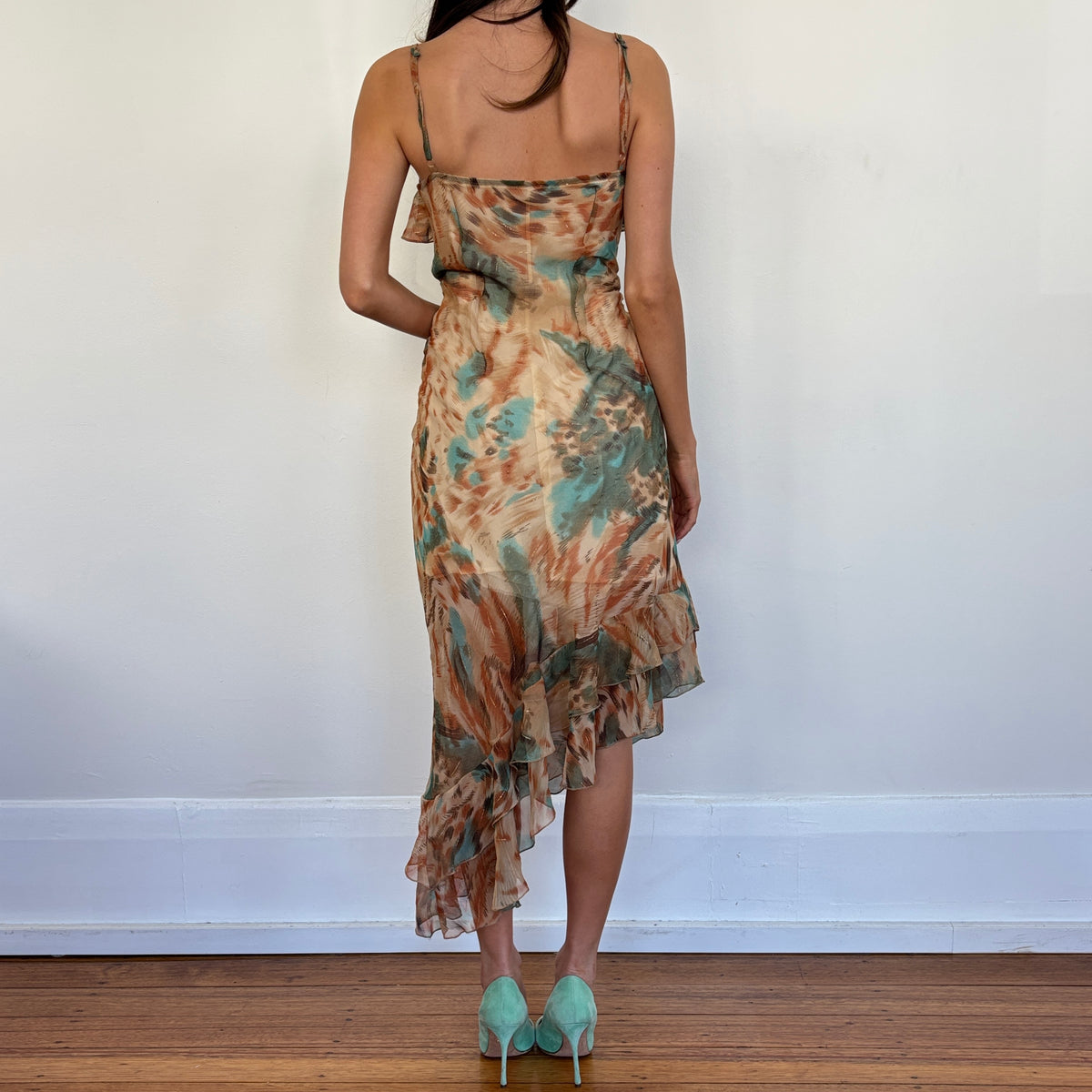 Asymmetric maxi dress - M