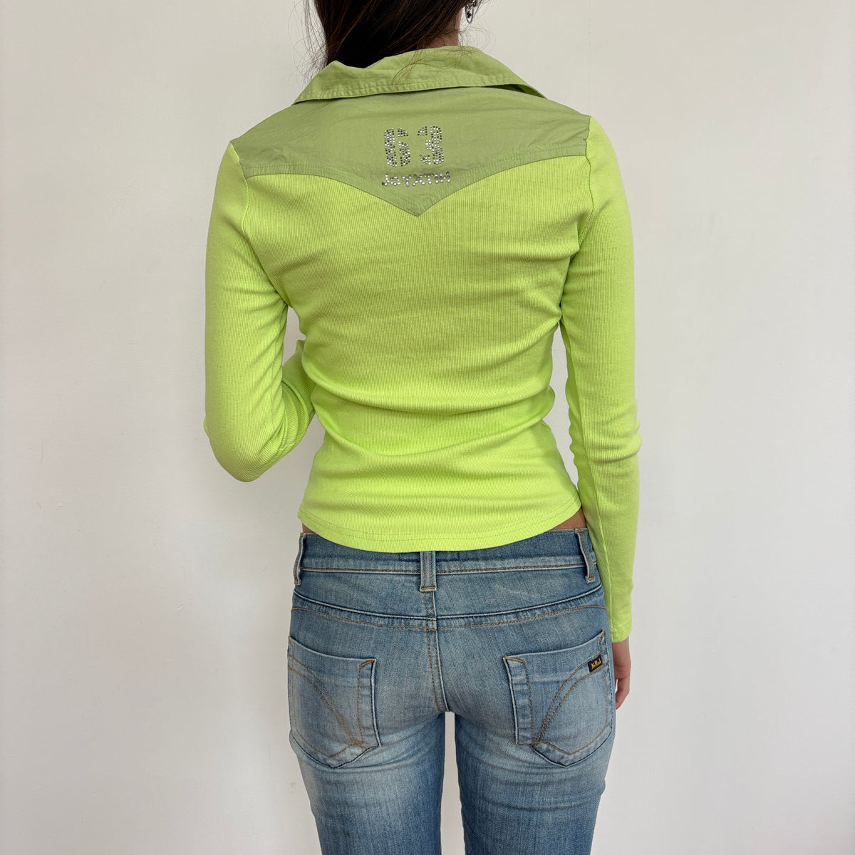 Italian green top - S/M