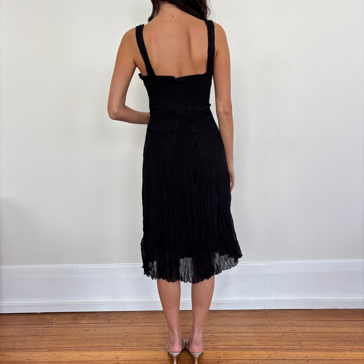 Italian flowy midi dress - S