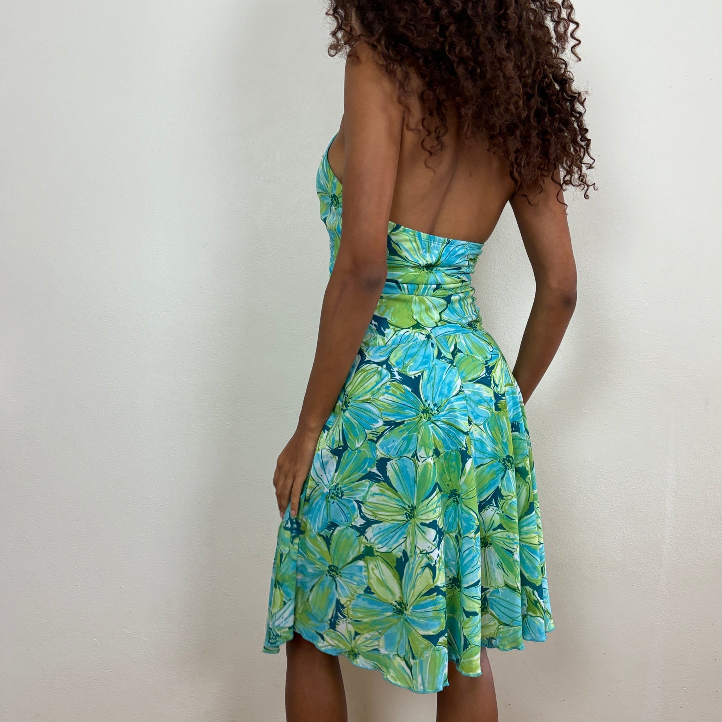 Floral halter dress - XS/S