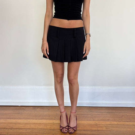 Italian pleated mini skirt - S/M
