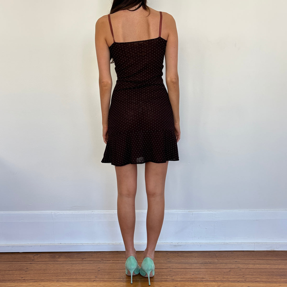 Italian polka dot mini dress - XS