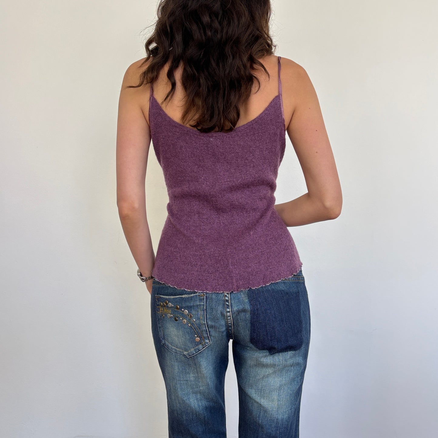 Italian wool/mohair cami - L