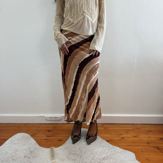 Striped maxi skirt -xs