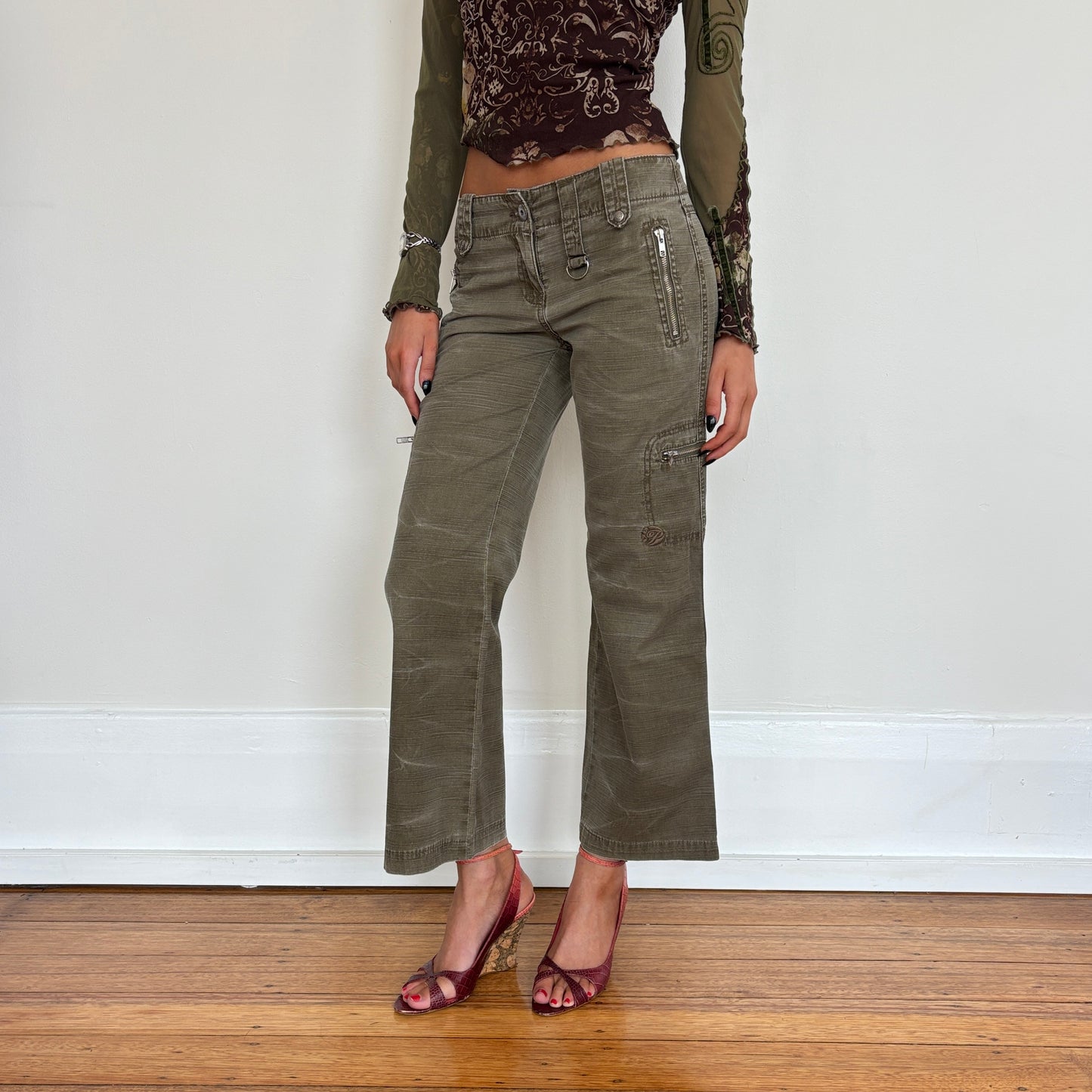 Lowrise cargo pants - XS