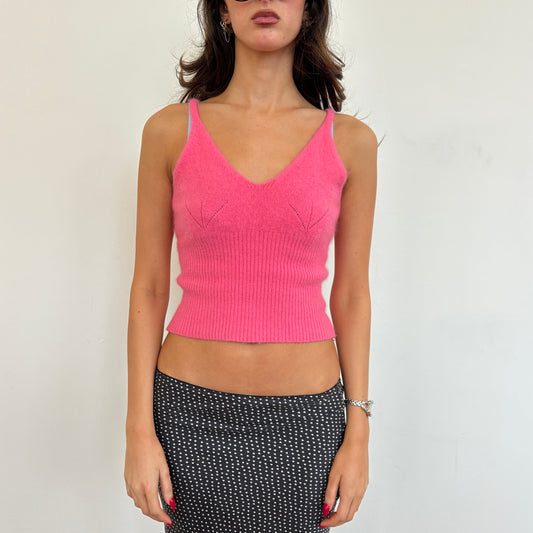 Italian pink wool cami - XS/S