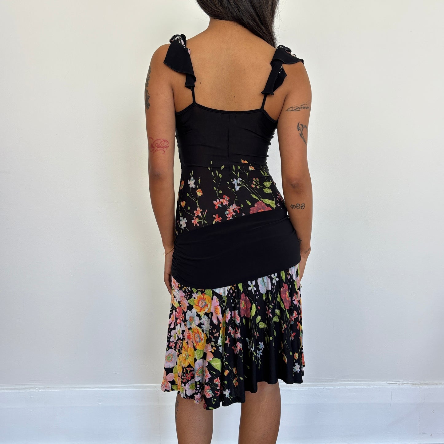 Floral midi dress - XS