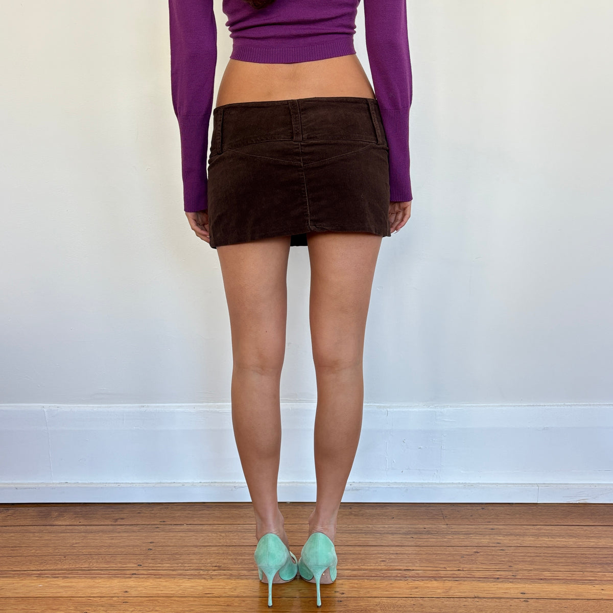 Brown mini skirt - XS/S