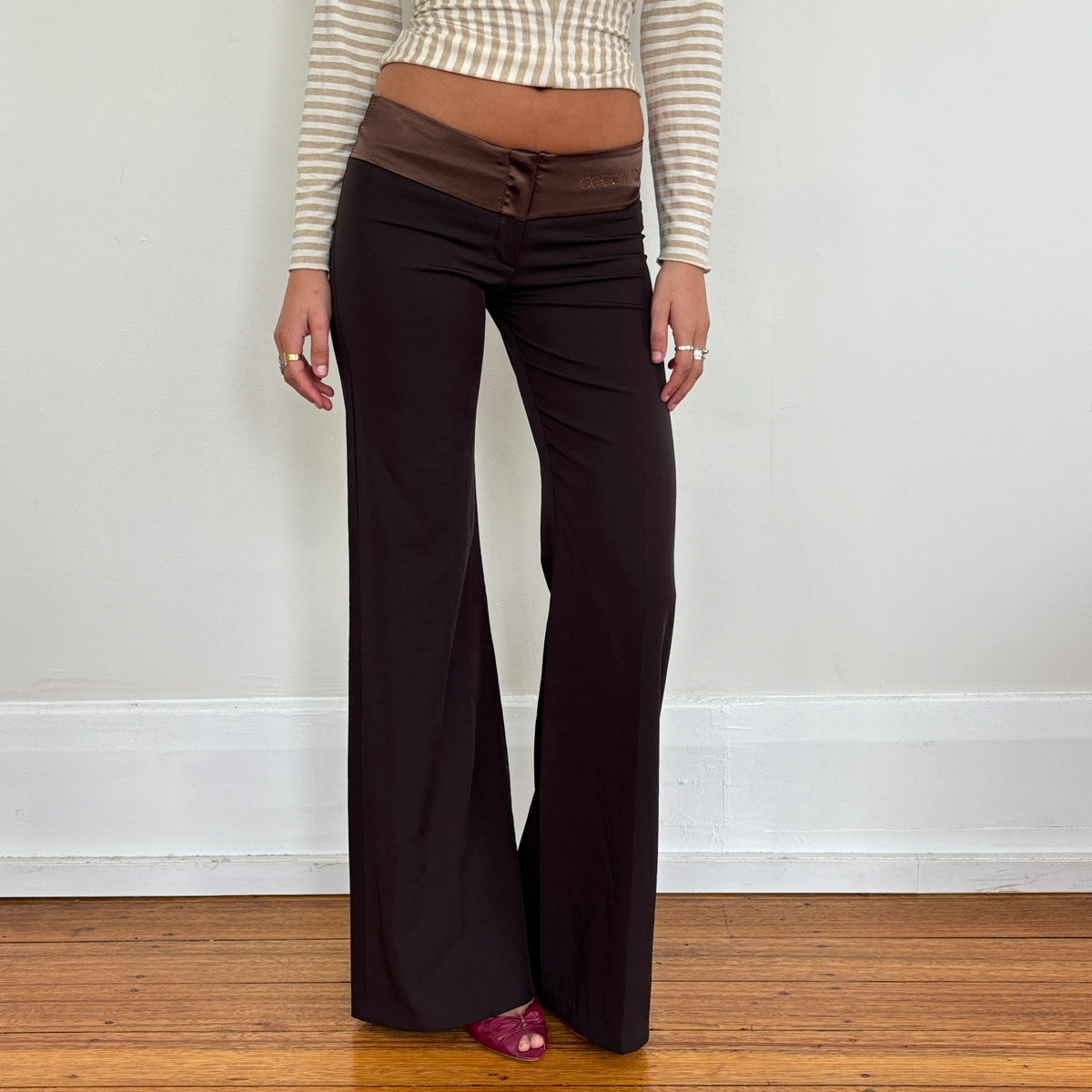 Italian brown pants - XS