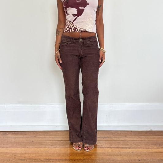 Corduroy bootcut pants - XS