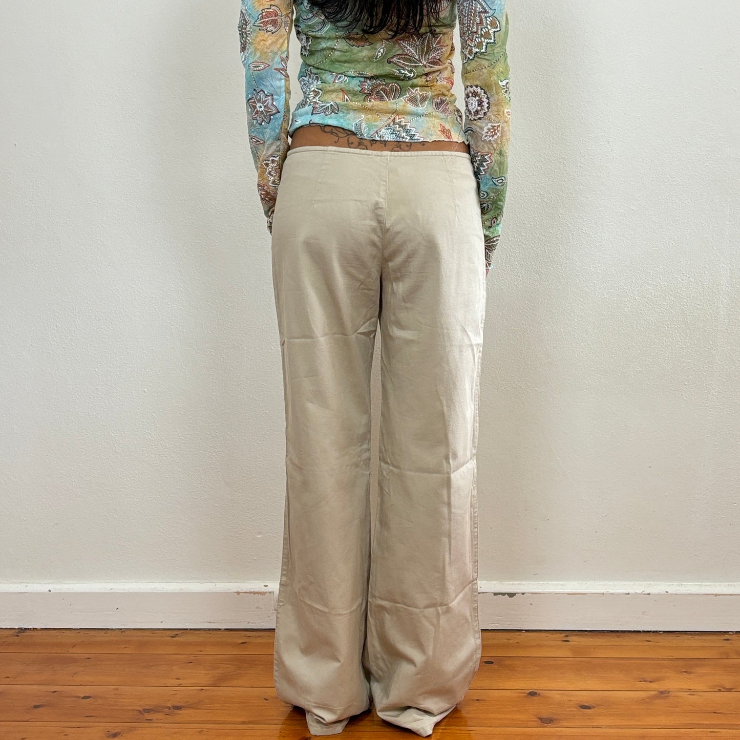 Beige cotton pants - XS/S