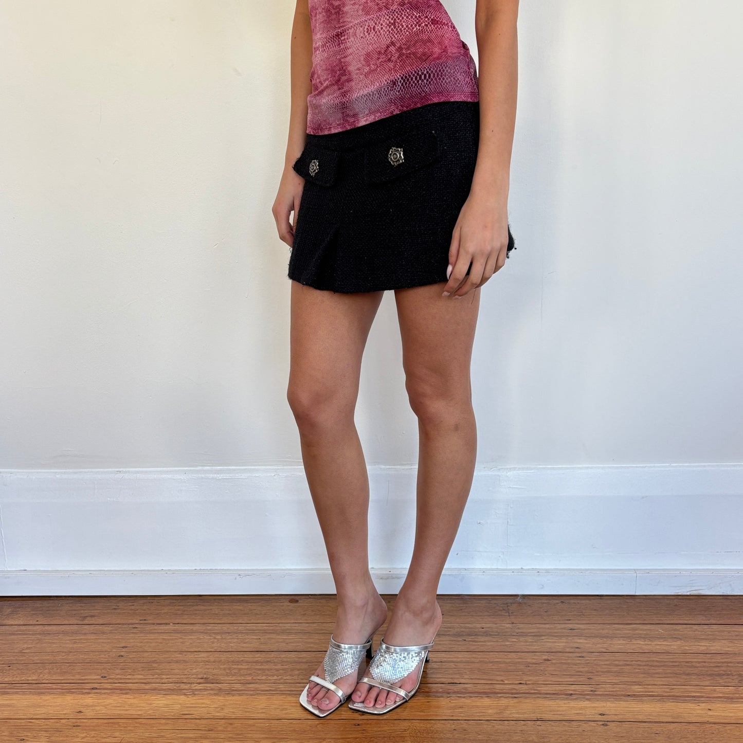 Italian wool mini skirt - XS