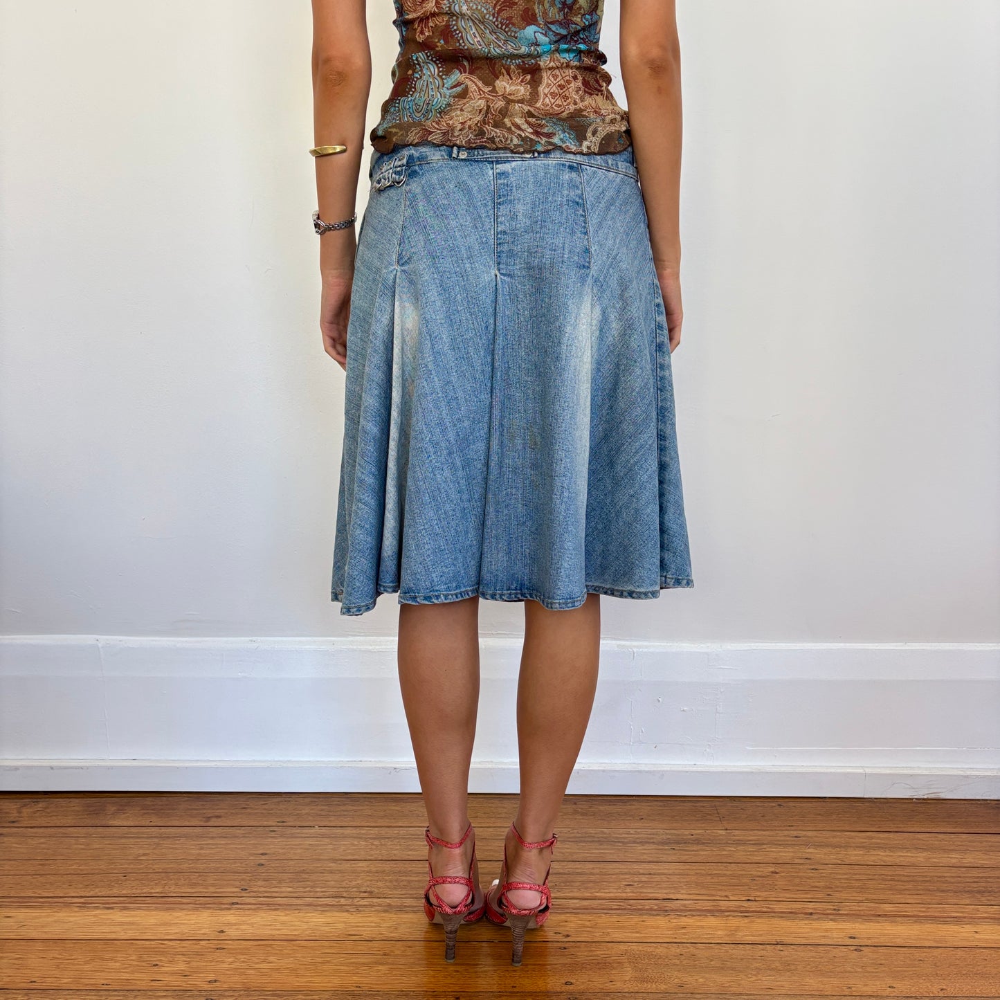 Italian denim midi skirt - XS/S