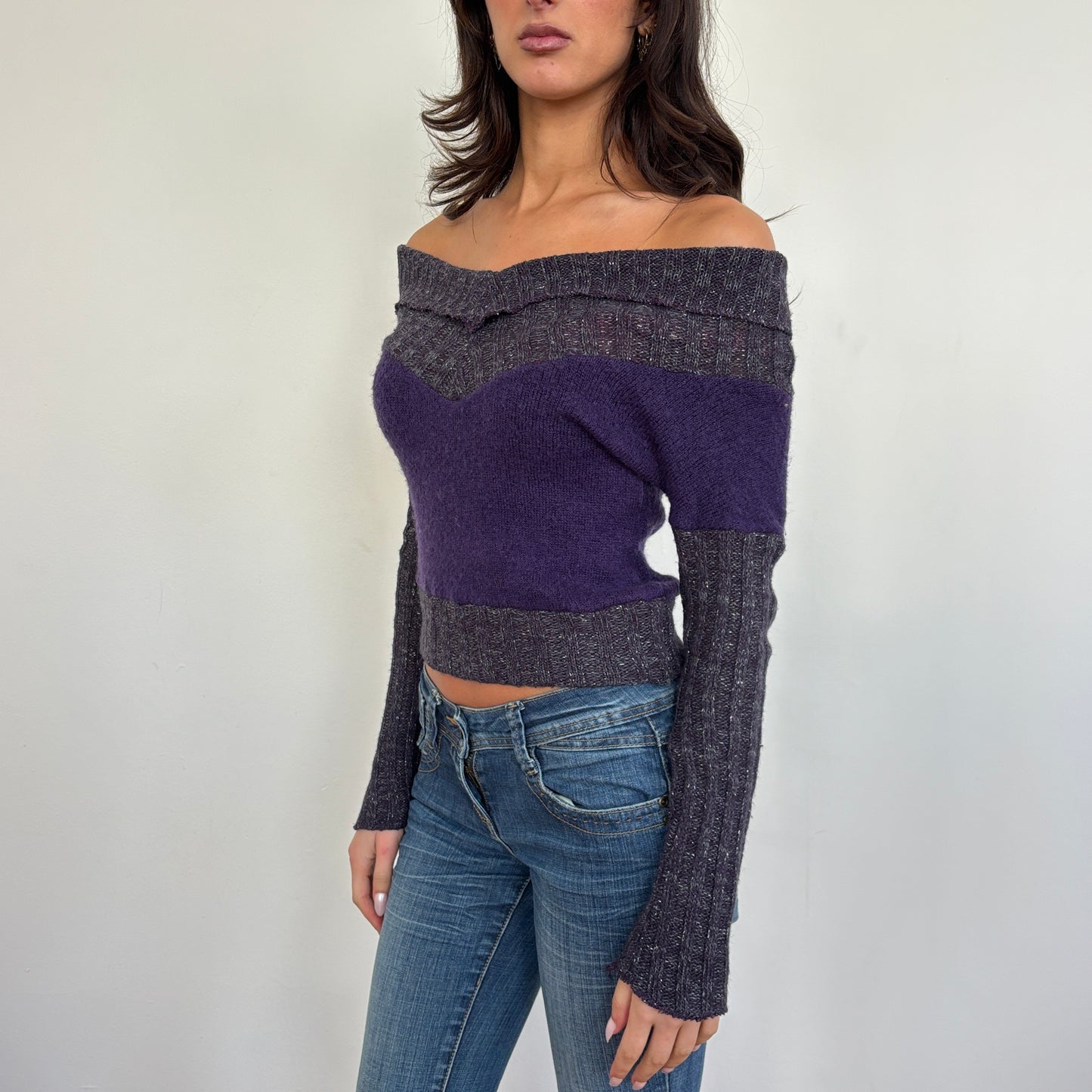 Italian purple sparkly knit - XS/S