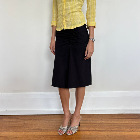 Pinstripe midi skirt - XS