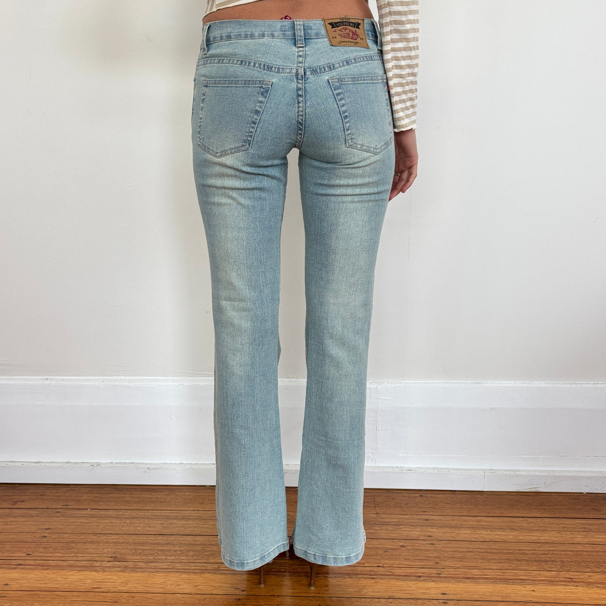 Lightwash lowrise jeans - XS