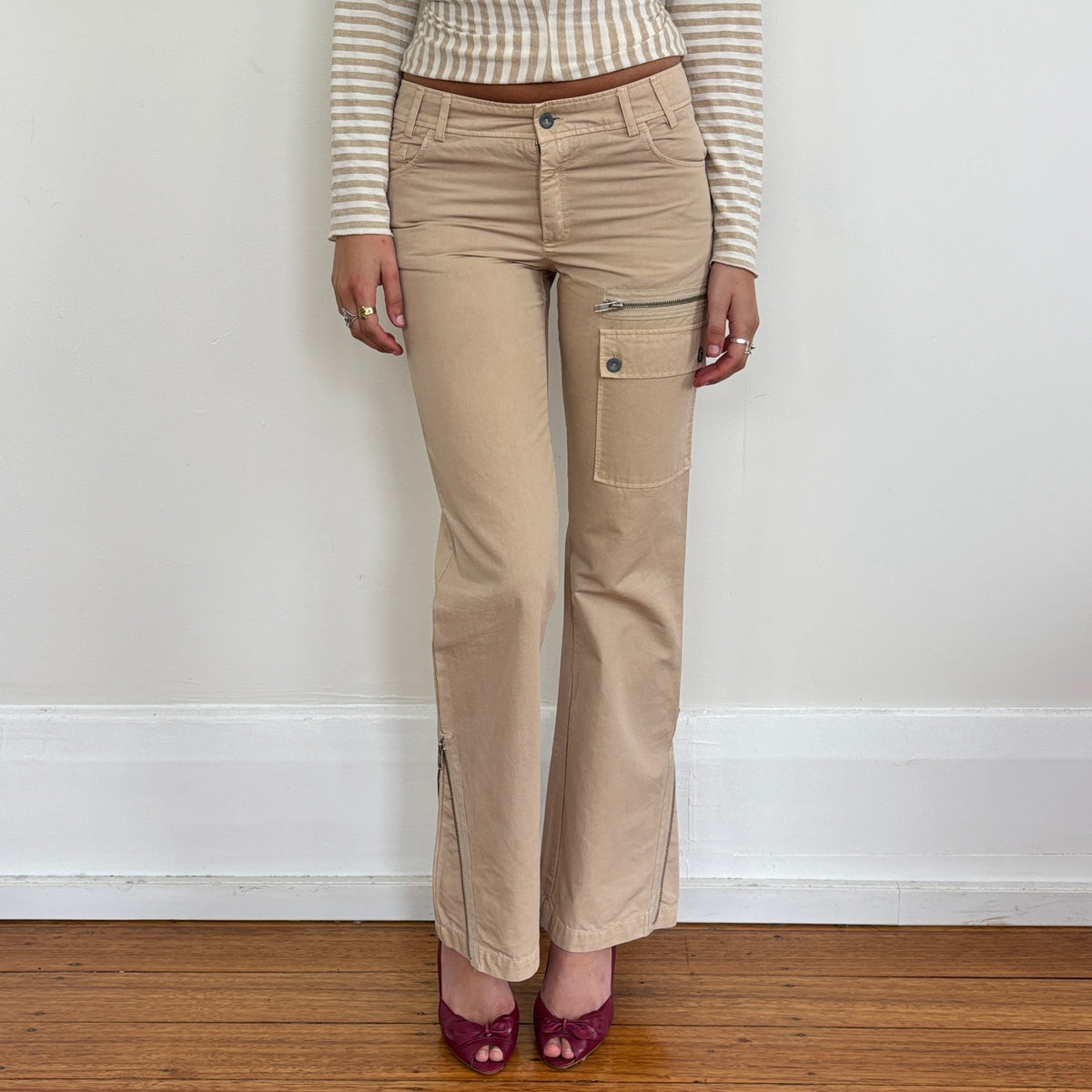 Italian cargo pants - XS