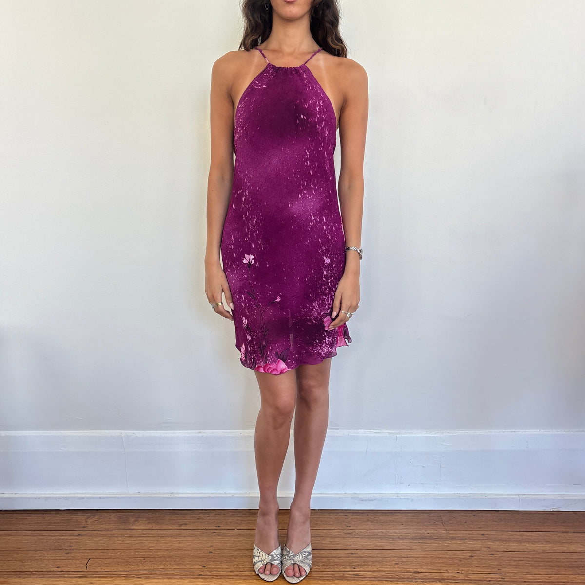 Italian floral midi dress - S