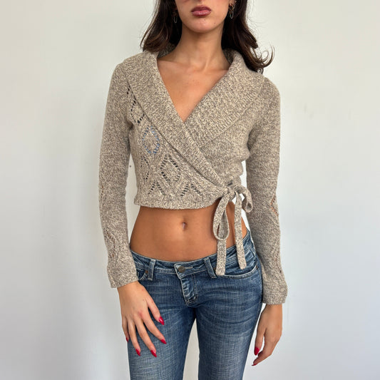 Beige wrap knit - XS/S
