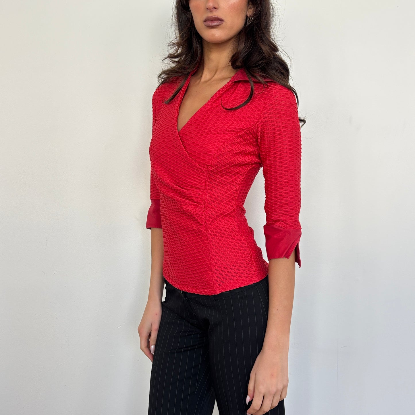Italian textured 3/4 sleeve - XS/S