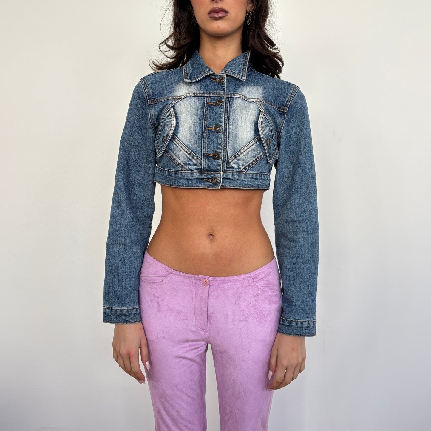 Cropped denim jacket - XS/S