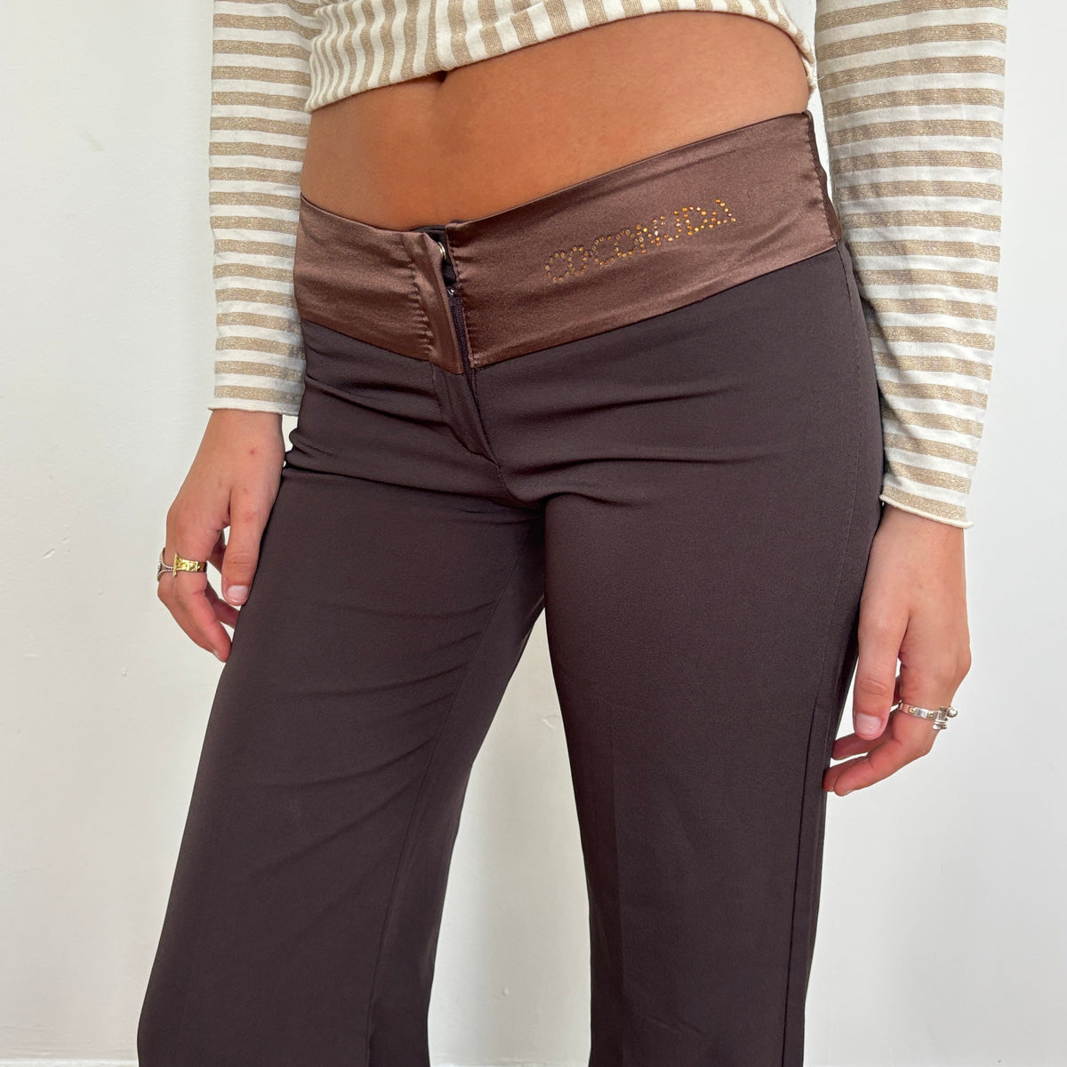 Italian brown pants - XS