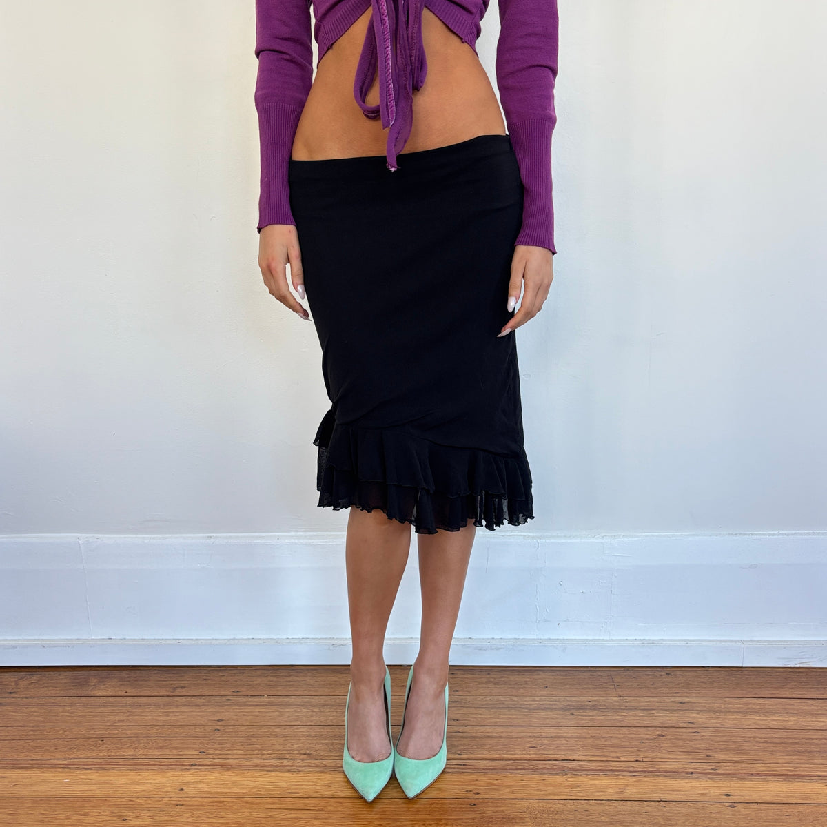 Italian mesh midi skirt - S/M