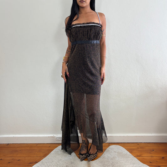 Sparkly maxi dress - S