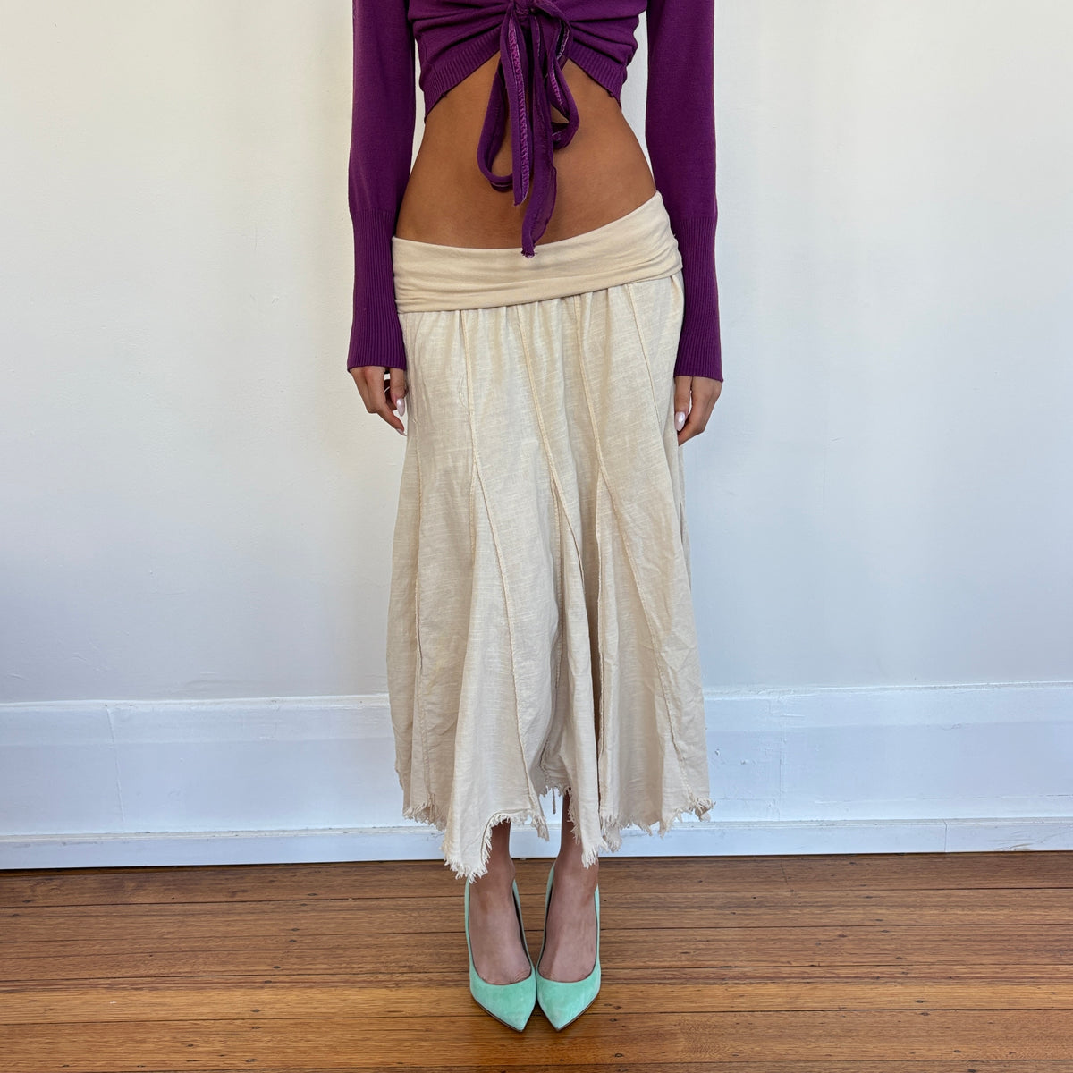 Italian linen skirt - S