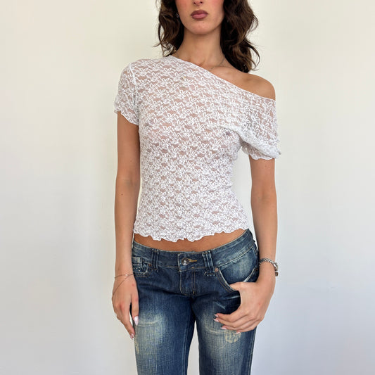 Italian lace top - S