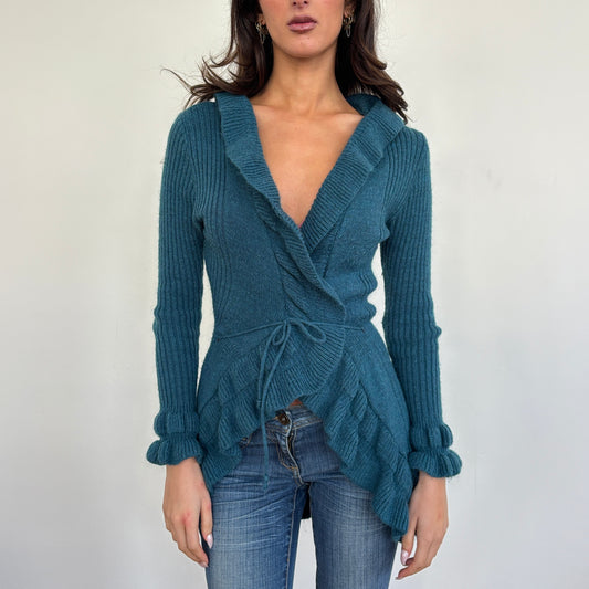 Italian ruffle cardigan - S/M