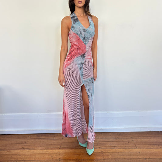 Italian graphic dress - XS/S