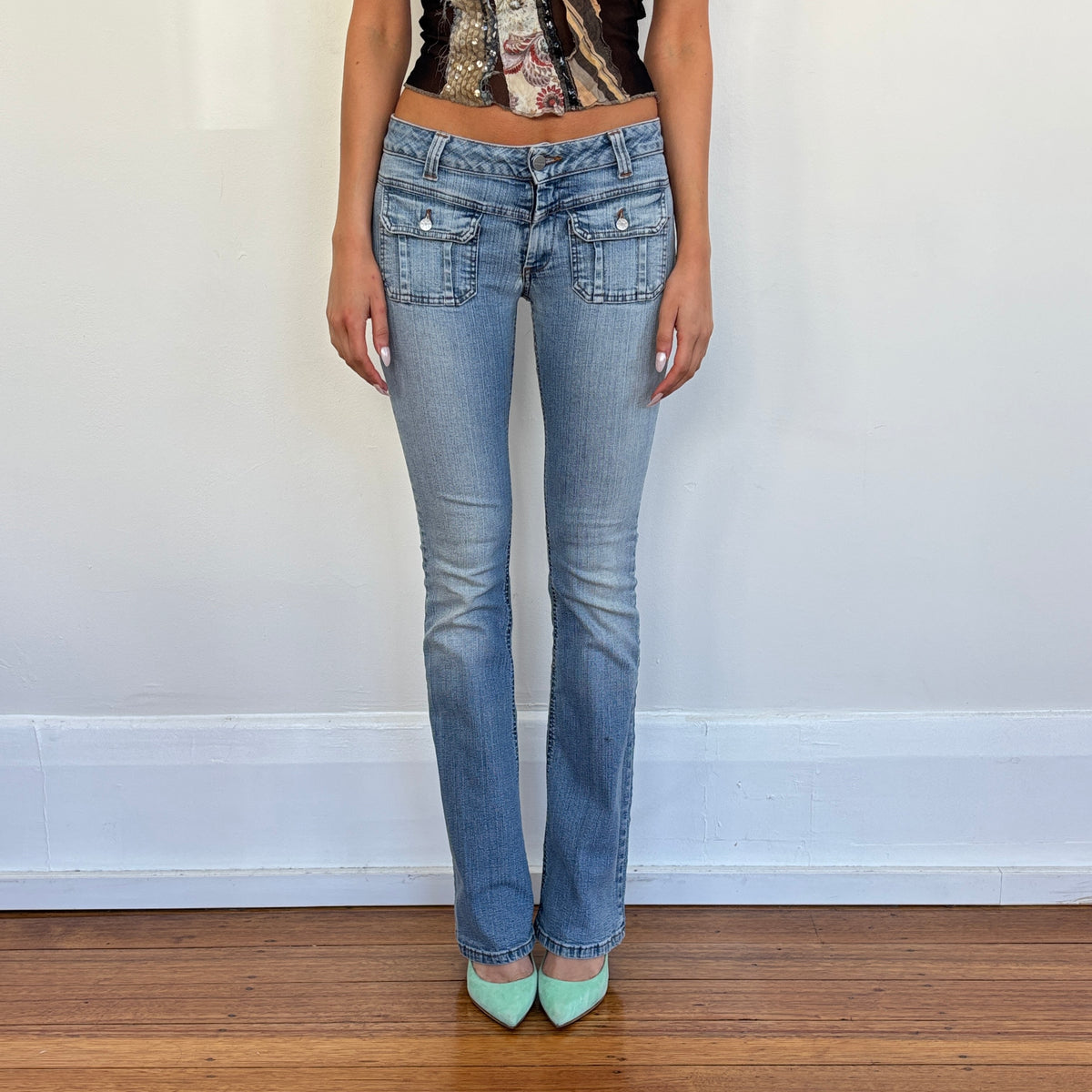 Lowrise bootcut jeans - XS