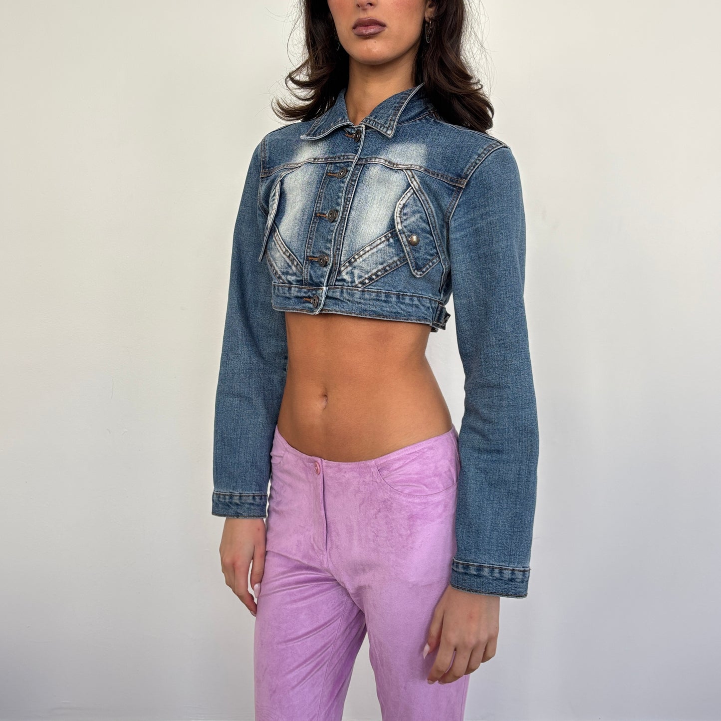 Cropped denim jacket - XS/S
