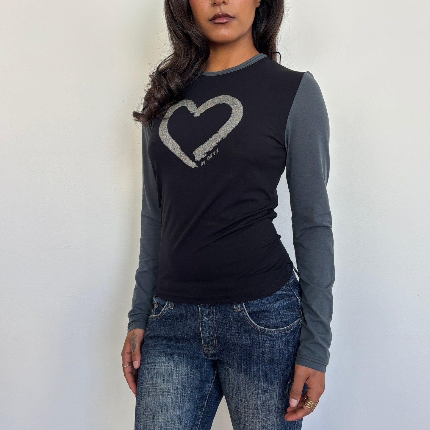 Italian heart long sleeve - S/M