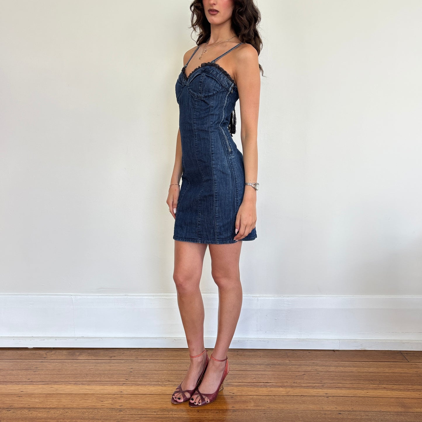 Italian denim dress - S