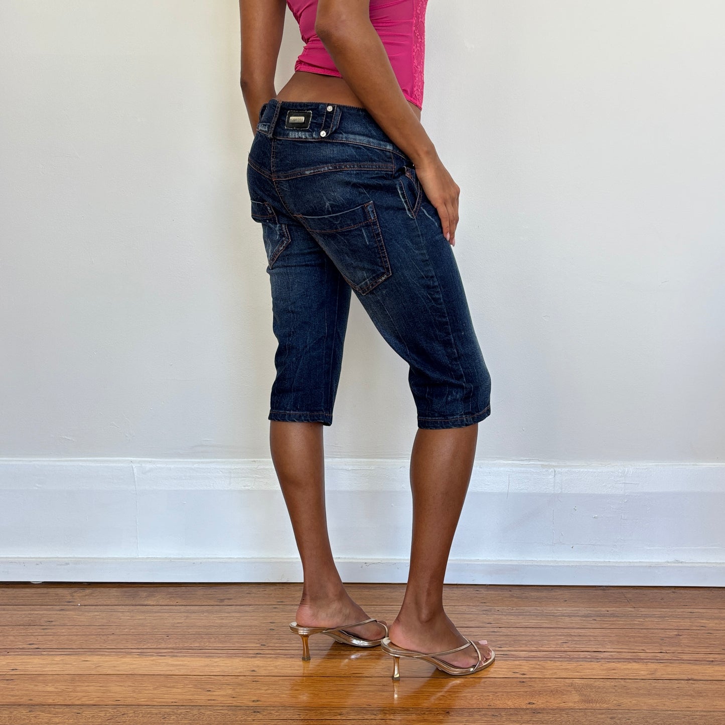 Italian denim capris - S/M