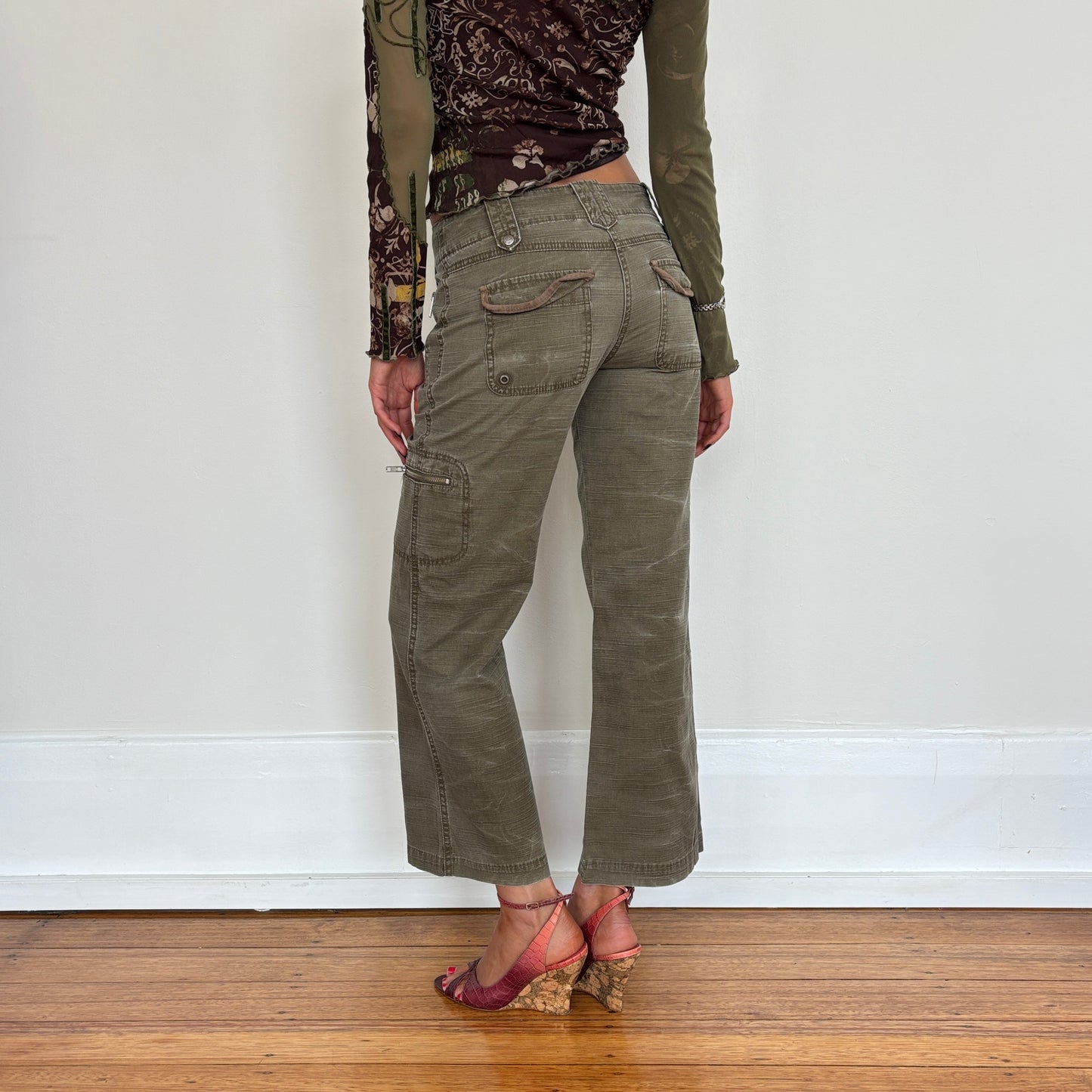 Lowrise cargo pants - XS