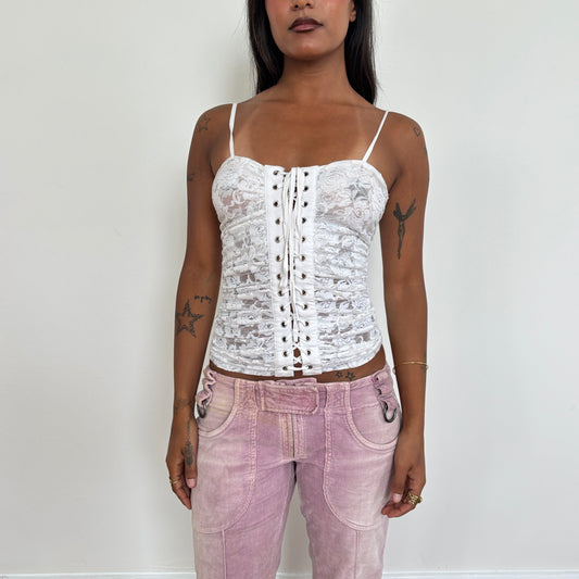 White lace cami - XS